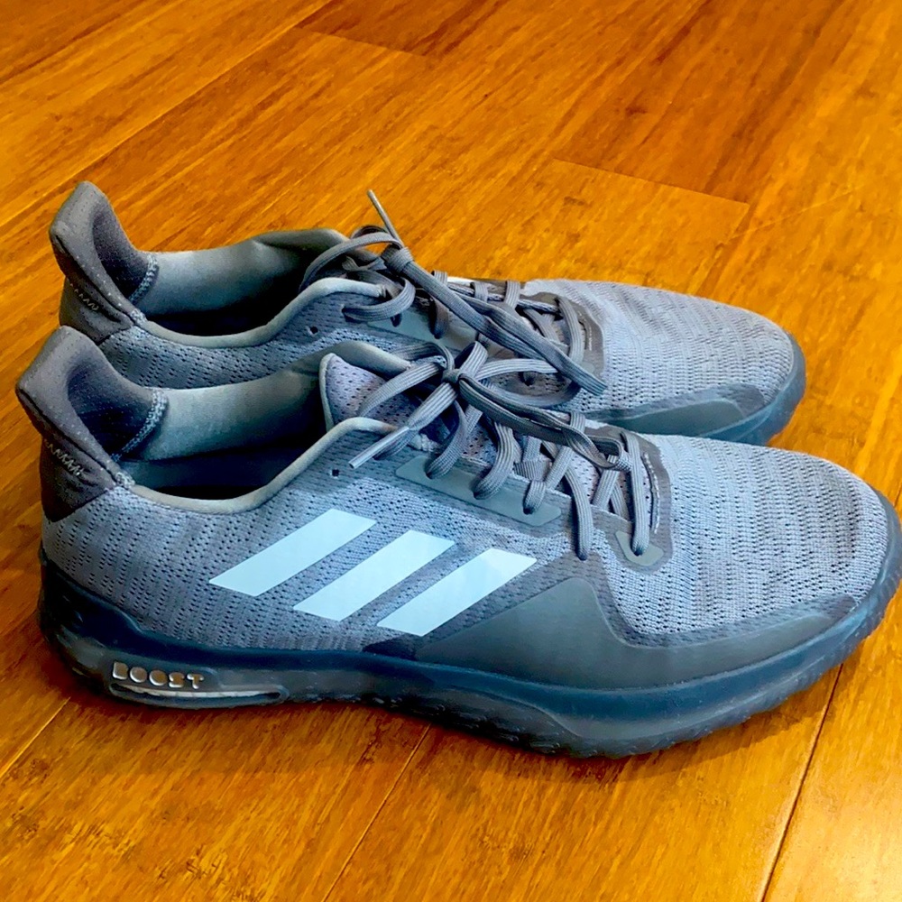 Adidas Fit Boost Dark Grey, White